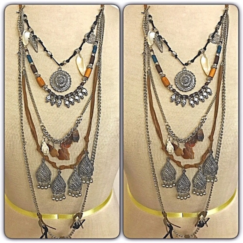 ‼️SALE Bohemian Gorgeous Layered Stmt Necklace - Picture 8 of 8